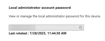 Audit log for password rotation